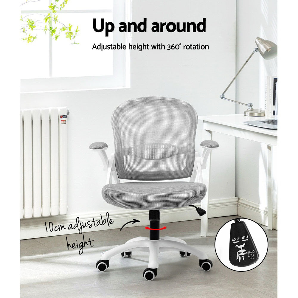 Galene Mid Back Office Chair Mesh Grey