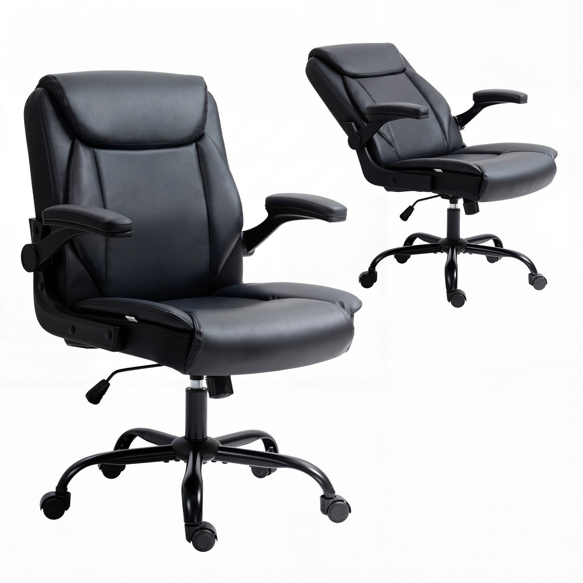 Chastine Executive Office Chair Mid Back Black
