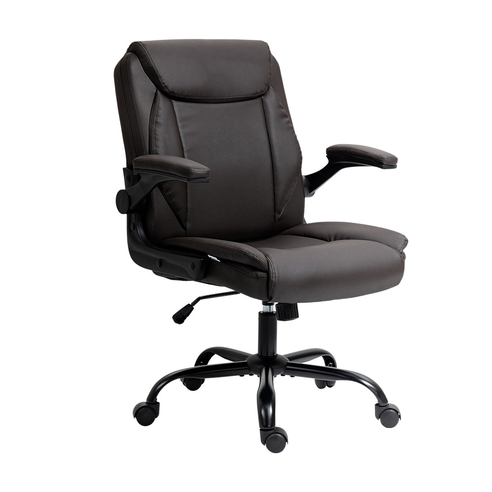 Chastine Mid-Back Executive Office Chair Brown