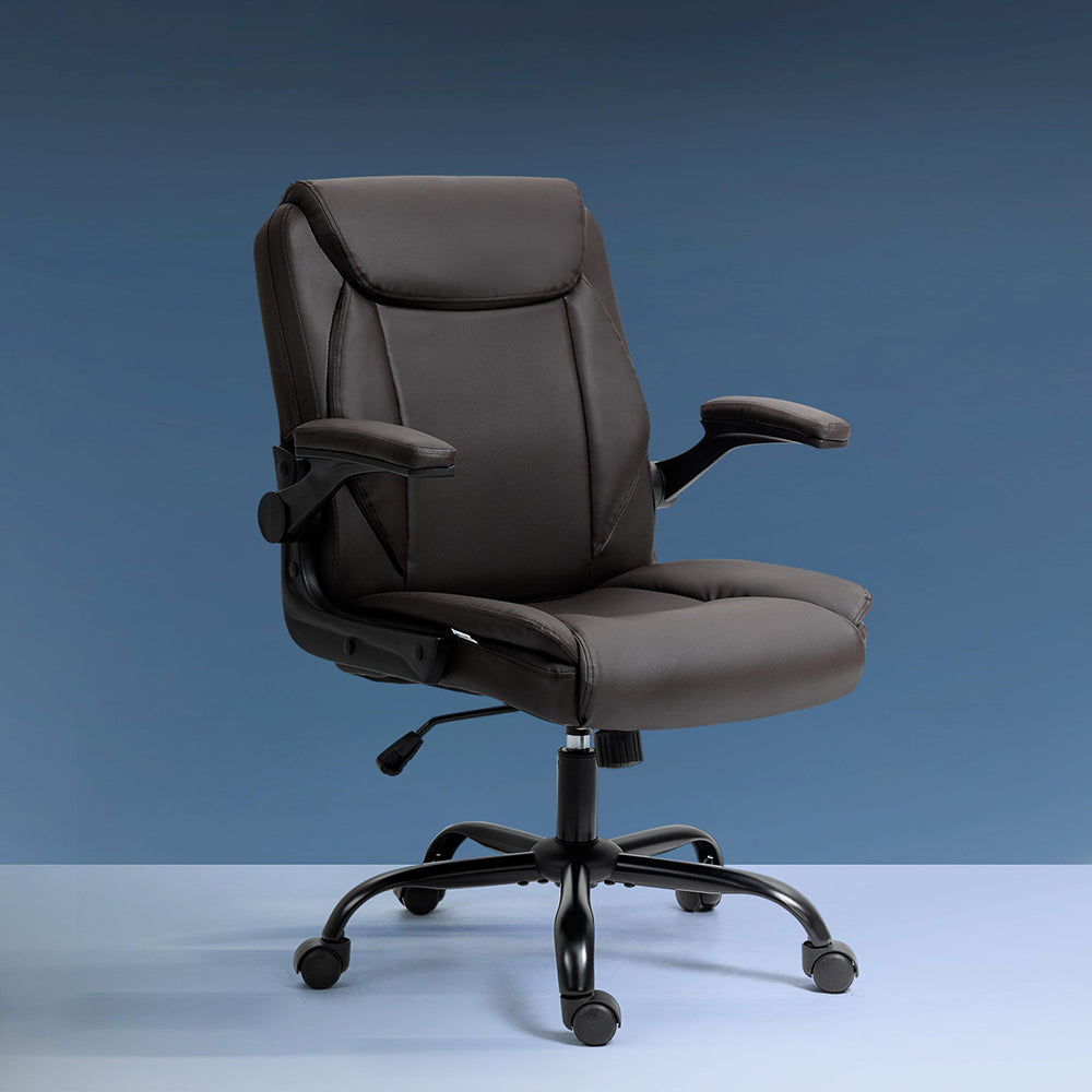 Chastine Mid-Back Executive Office Chair Brown