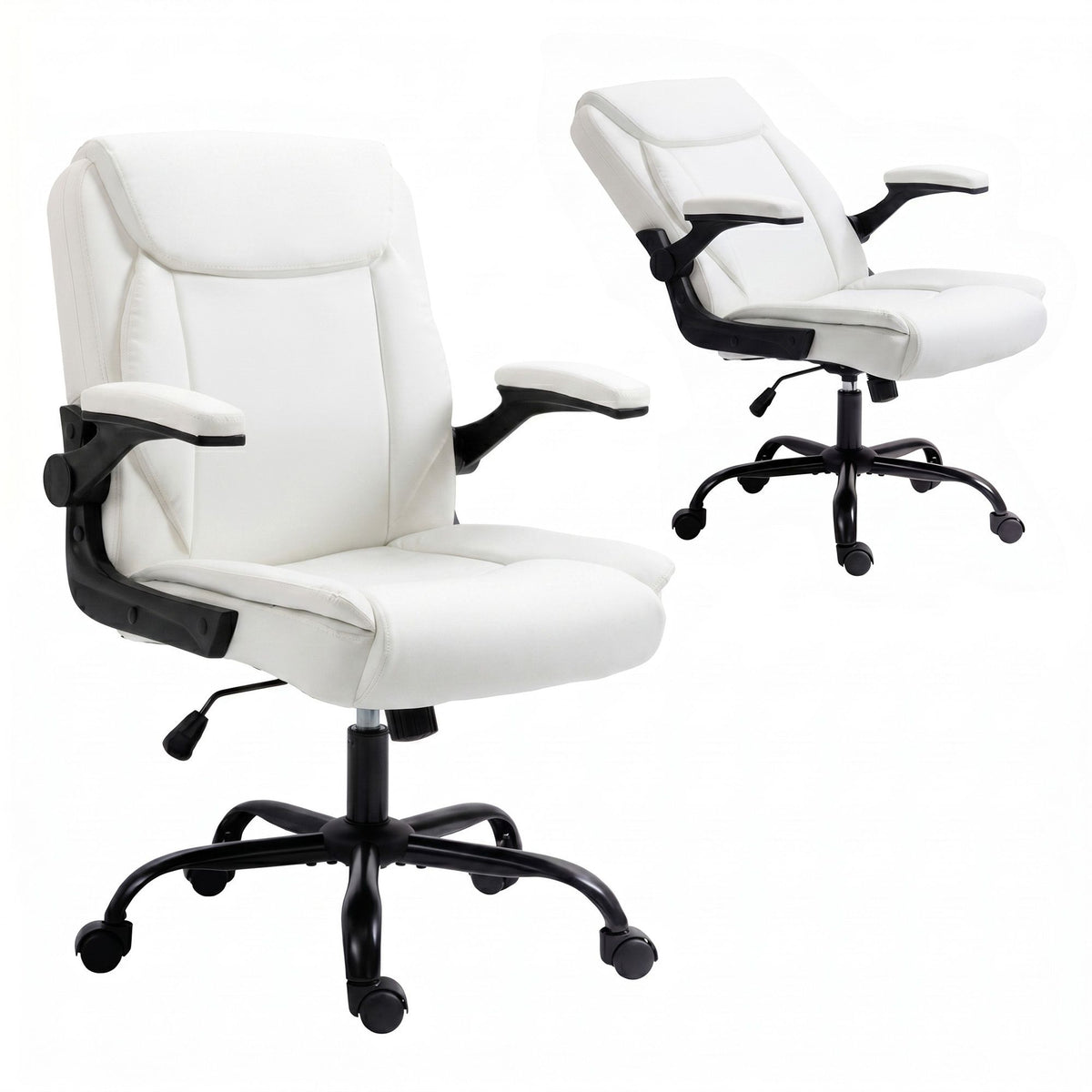 Chastine Executive Office Chair Mid Back White