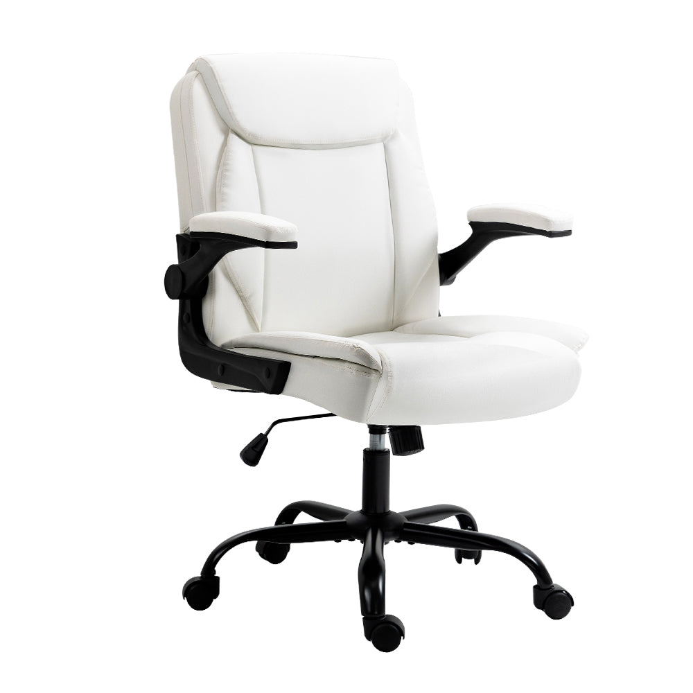 Chastine Mid-Back Executive Office Chair White
