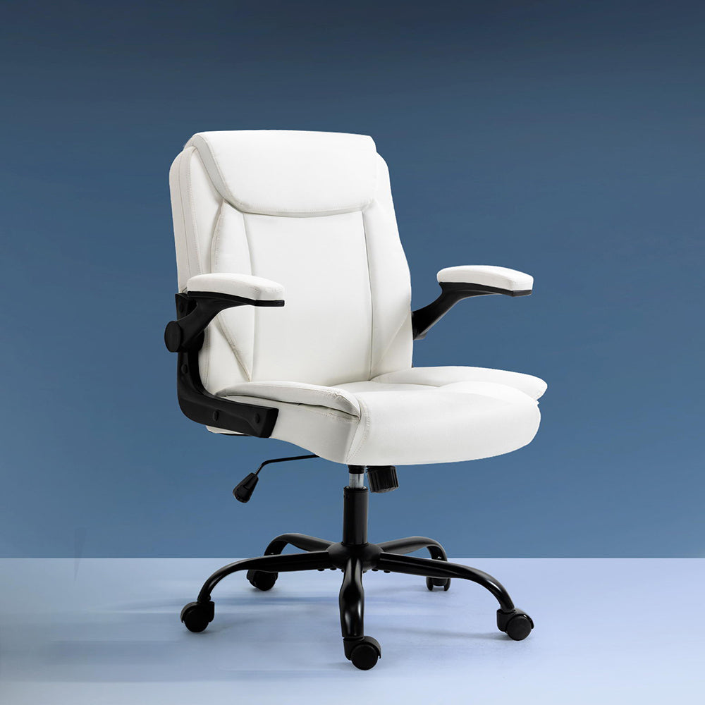 Chastine Mid-Back Executive Office Chair White
