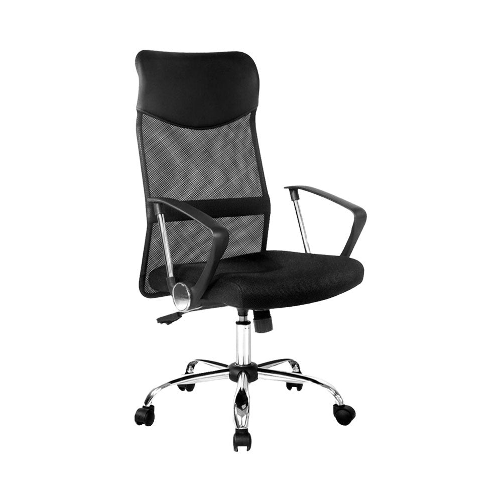 Artiss High Back Mesh Office Chair with Gas Lift Black