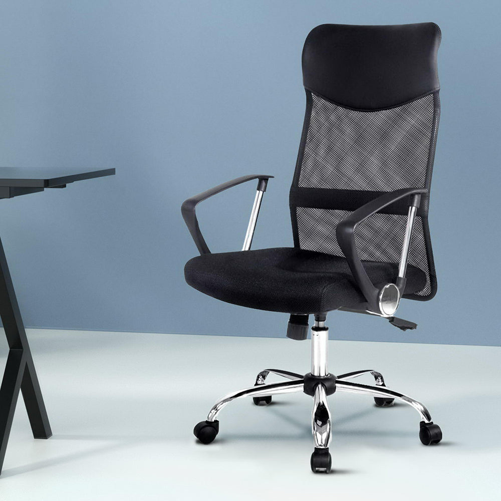 Artiss High Back Mesh Office Chair Black