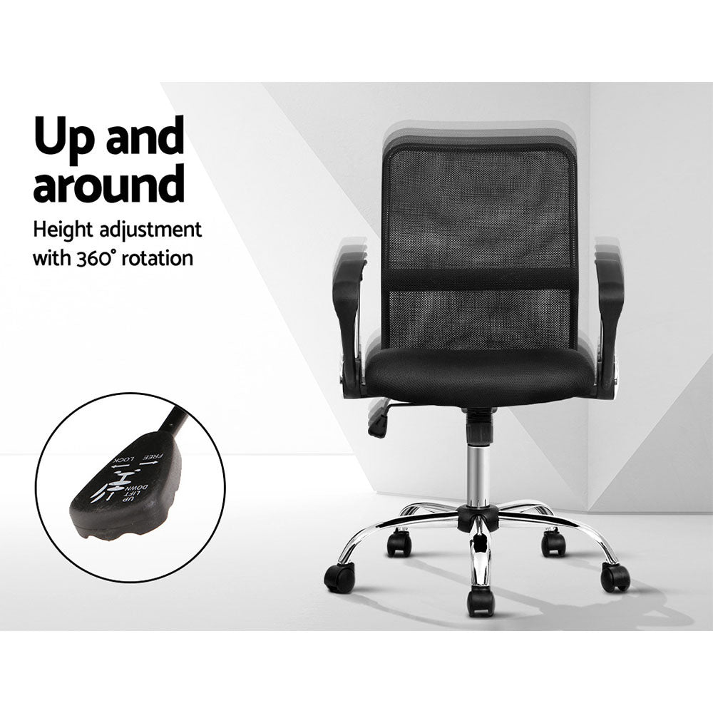 Nash Mid Back Mesh Office Chair Black