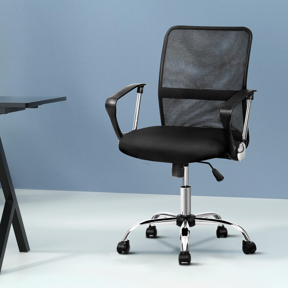 Nash Mid Back Mesh Office Chair Black