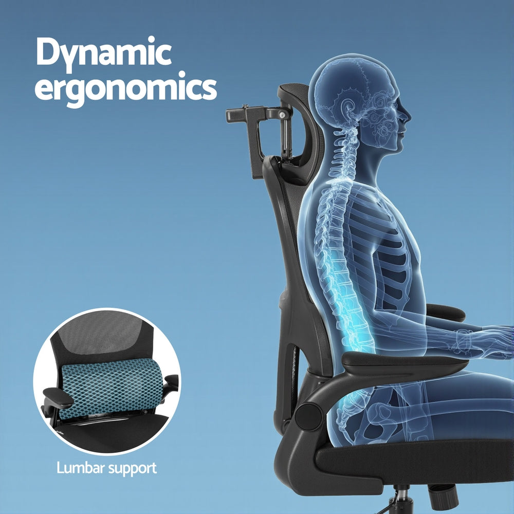 Ergonomic High-Back Office Chair Mesh Black