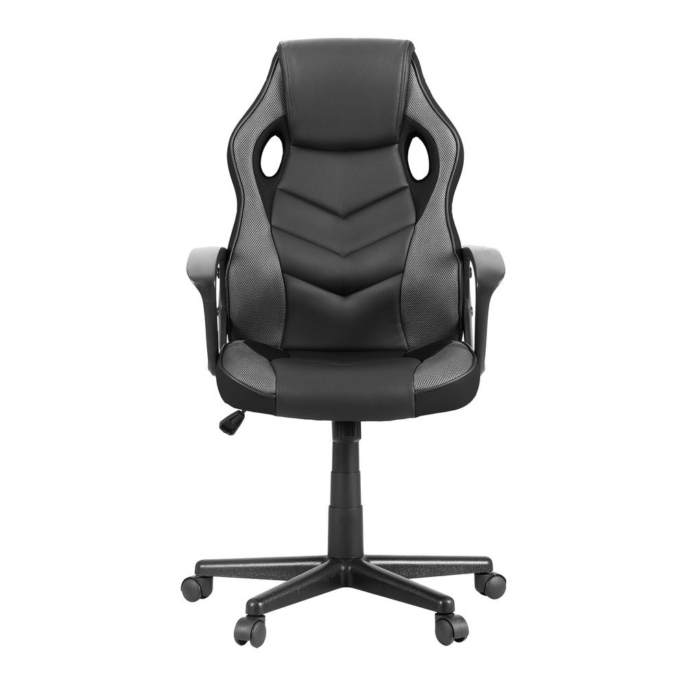 Artiss Gaming Office Chair PU Leather Mesh Grey