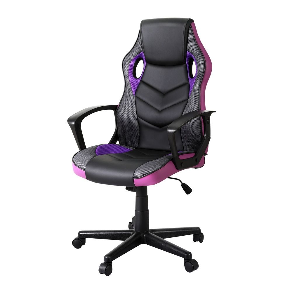 Artiss High-Back Gaming Office Chair with Tilt Purple