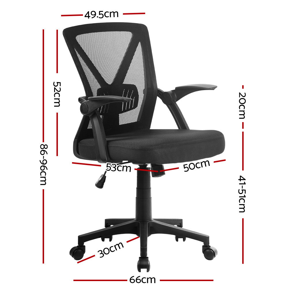 Nile Mid-Back Mesh Office Chair Black