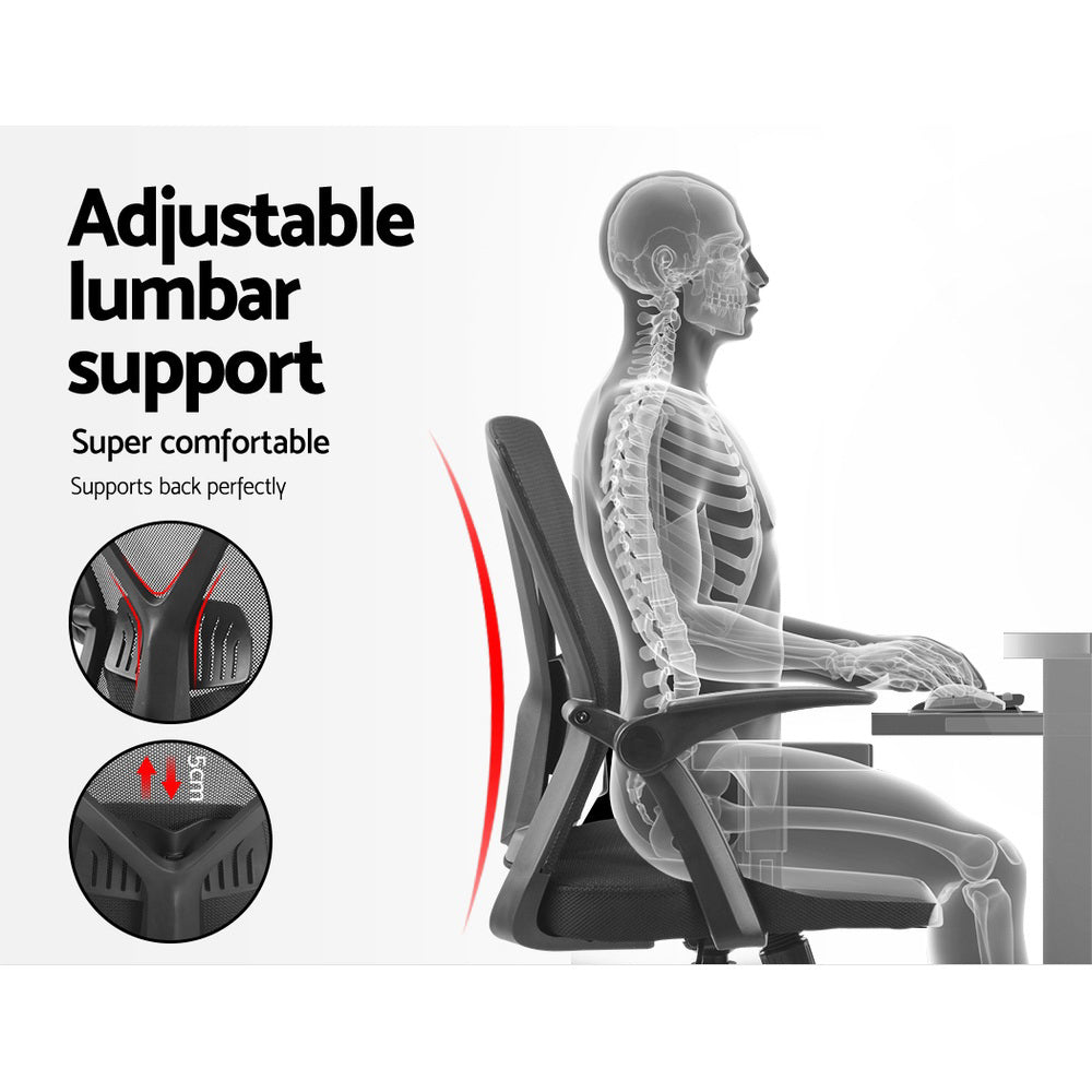 Nile Mid-Back Mesh Office Chair Black