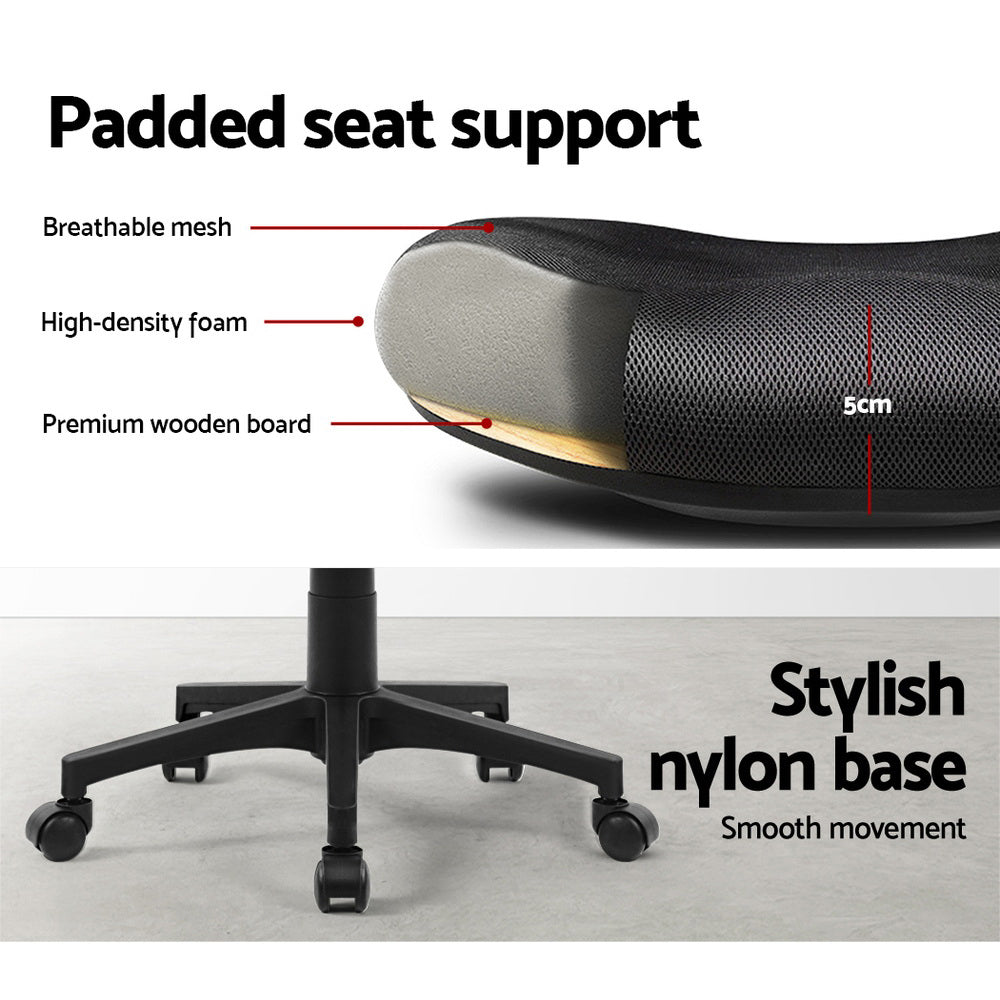 Nile Mid-Back Mesh Office Chair Black