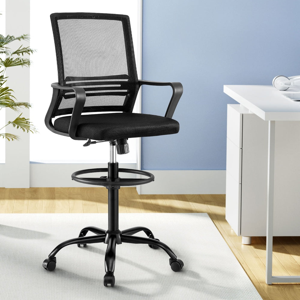Artiss Mesh Drafting Office Chair Black