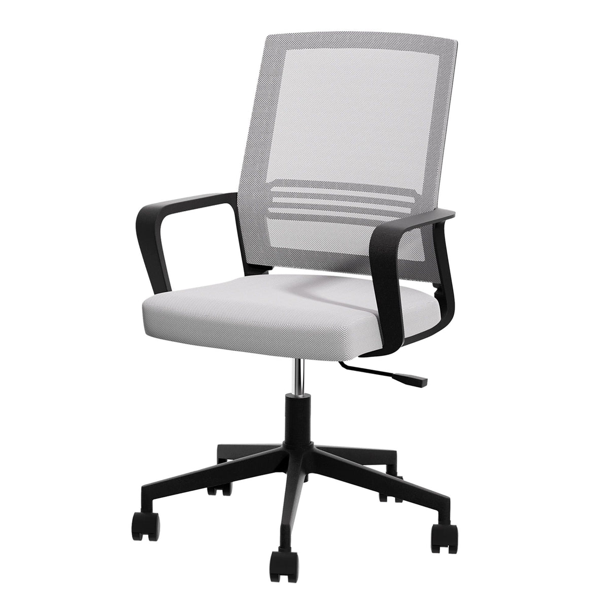 Artiss Mid Back Mesh Office Chair with Height Adjustment Grey