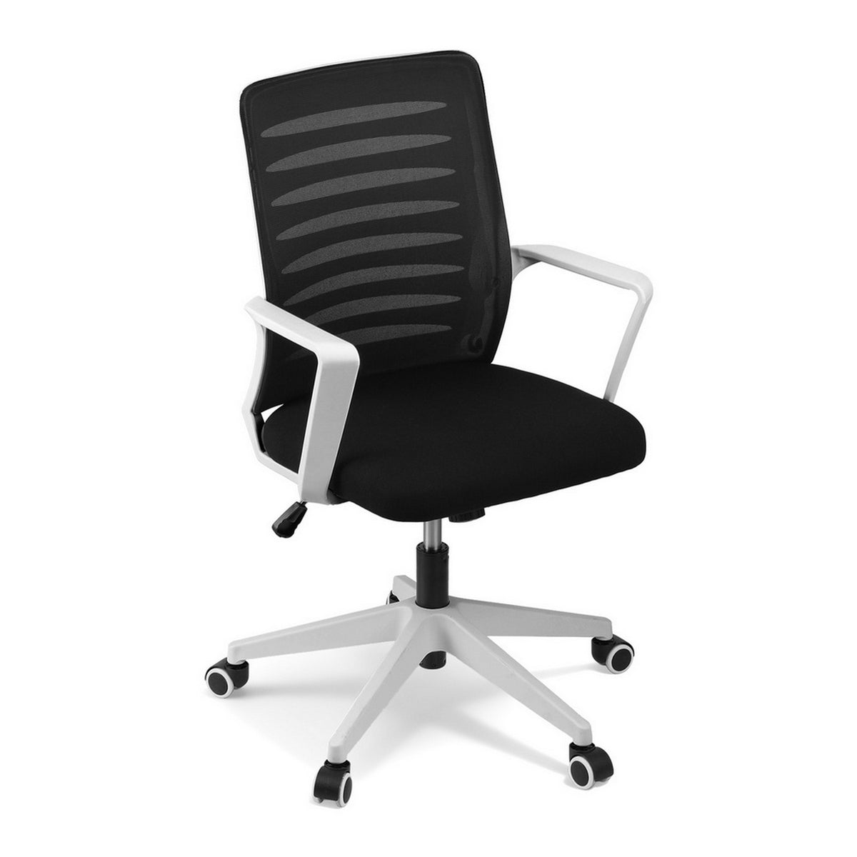 Artiss Ergonomic Mesh Office Chair Mid Back Desk Chair Black and White