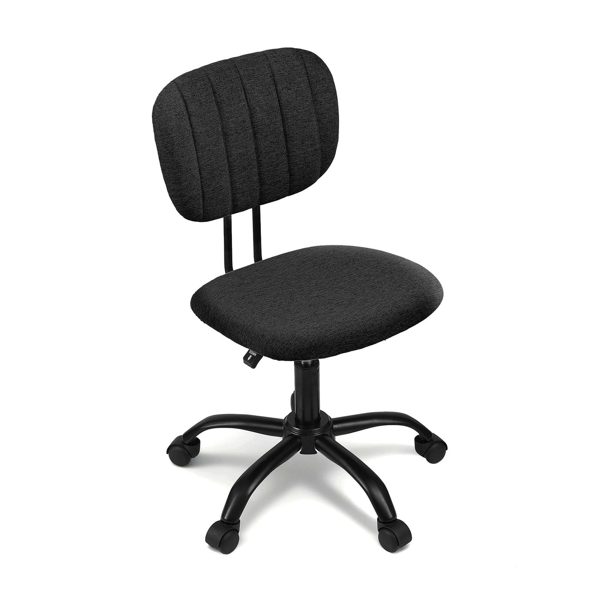 Artiss Armless Ergonomic Office Chair with Wheels, Black