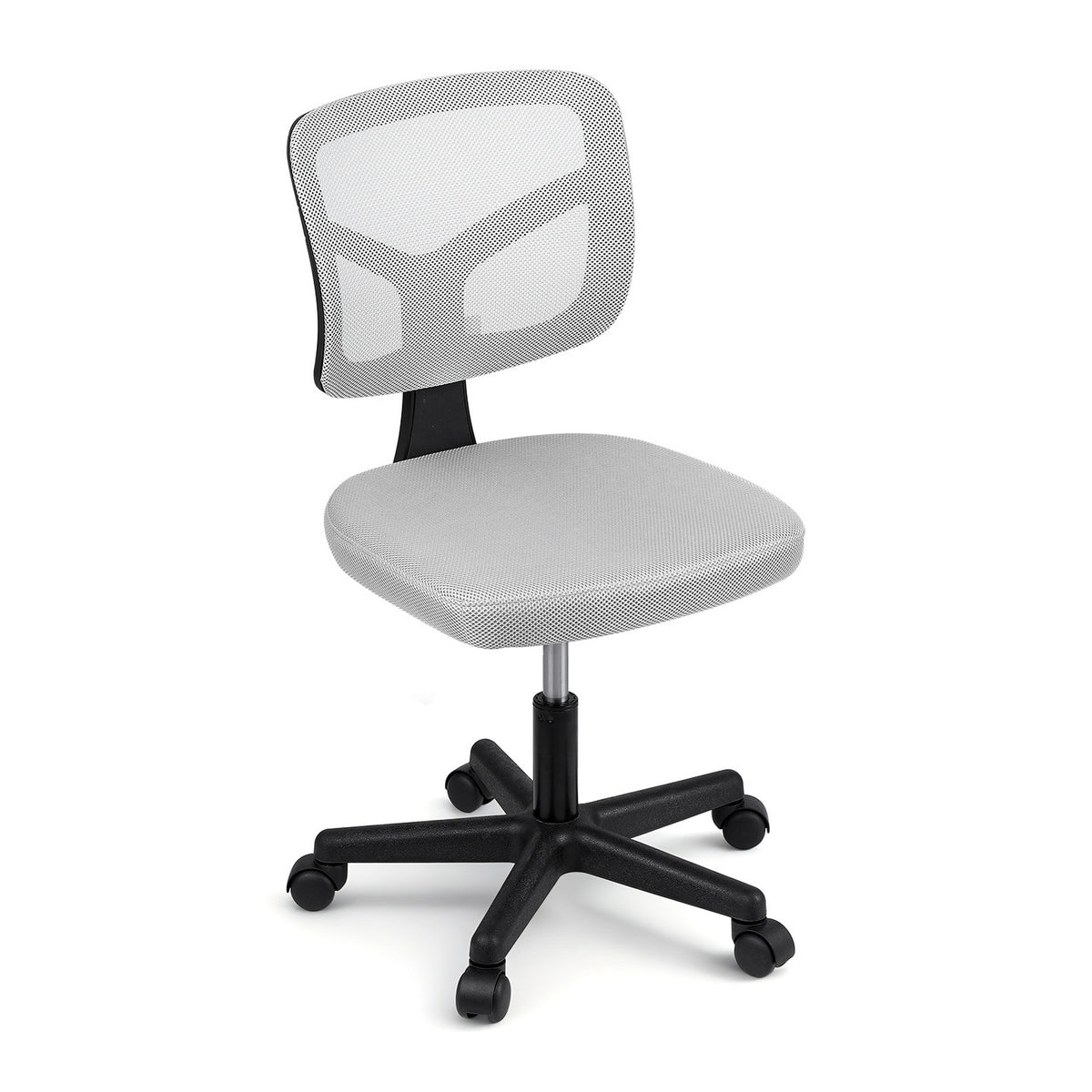 Artiss Armless Office Chair Height Adjustable Grey