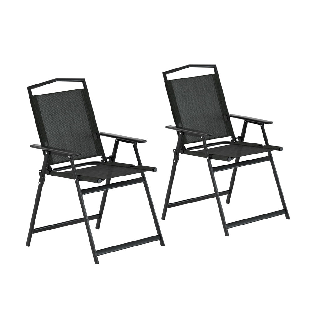 Gardeon Portable Folding Camping Chairs Steel Frame Outdoor Furniture
