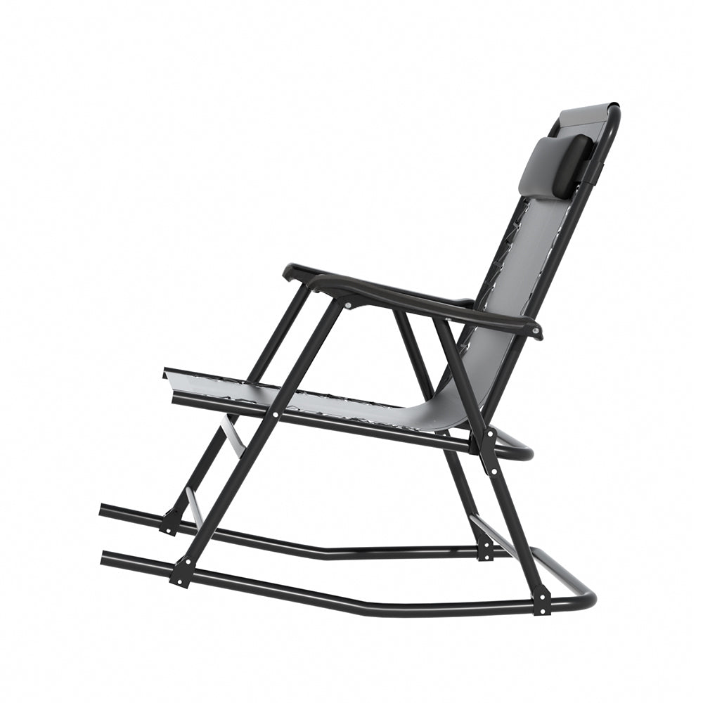 Gardeon Folding Rocking Recliner Outdoor Patio Chair