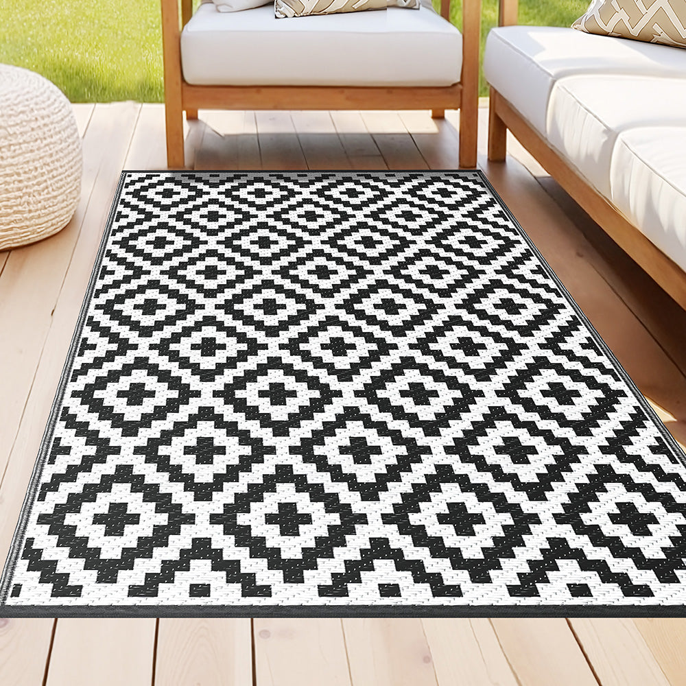 Gardeon Outdoor Rug 120x180cm Reversible Patio Mat
