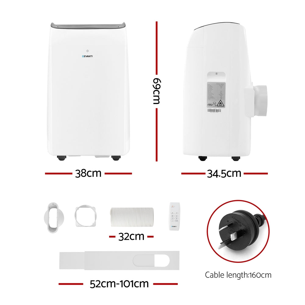 Devanti 12000BTU Portable Air Conditioner White