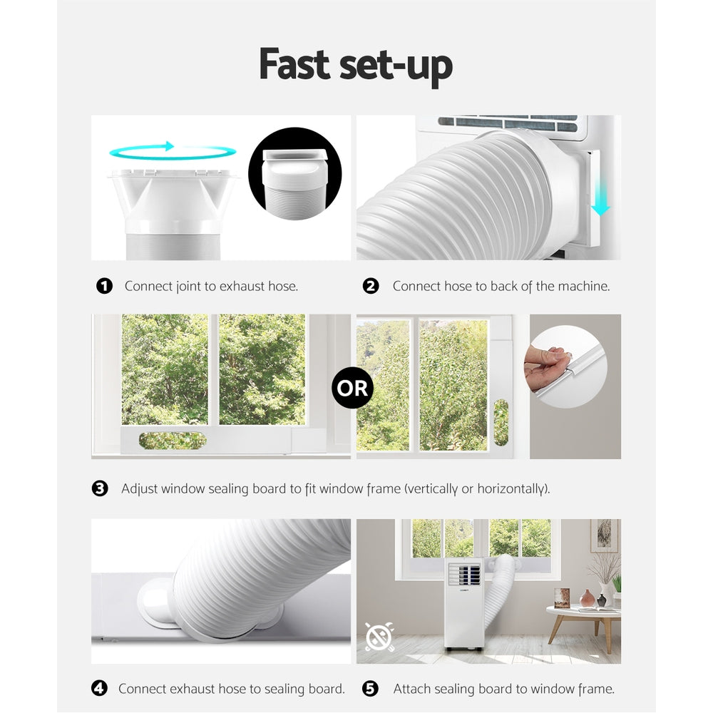 Devanti 7000BTU Portable Air Conditioner Dehumidifier Fan White