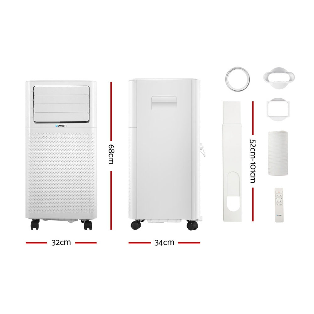 Devanti 7000BTU Portable Air Conditioner White