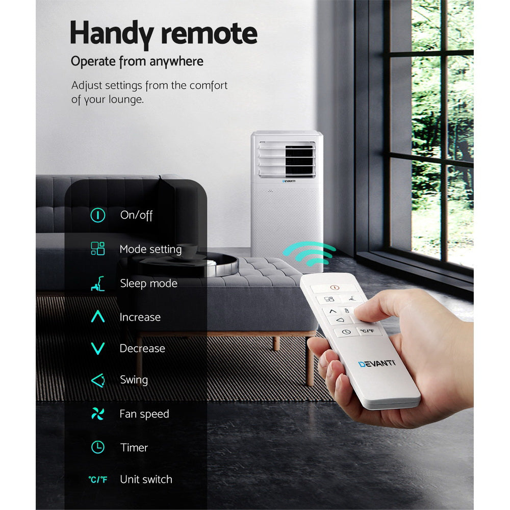 Devanti 7000BTU Portable Air Conditioner White