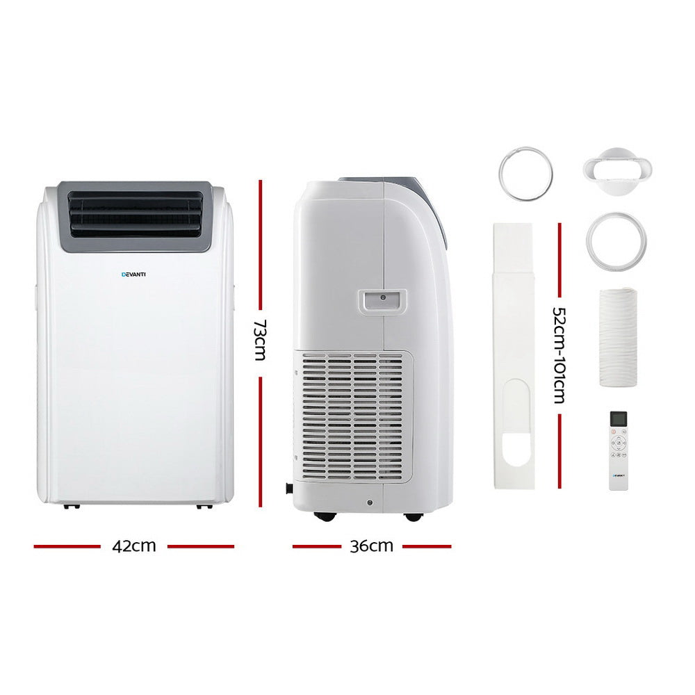 Devanti 12000BTU Portable Air Conditioner WiFi White