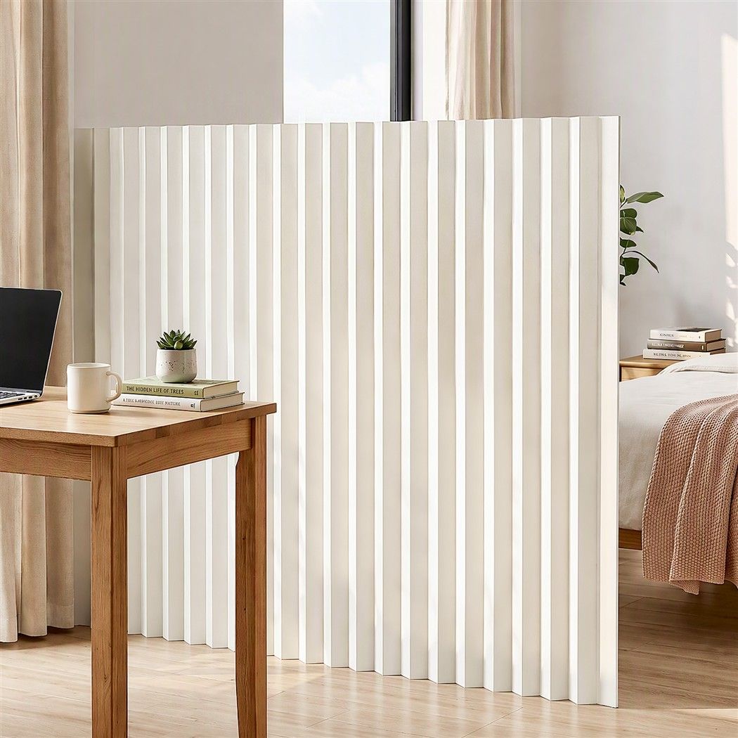 Artiss Paper Room Divider Freestanding Folding Screen 150cm White