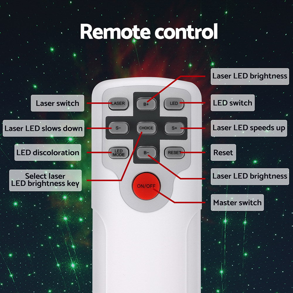 Gardeon LED Starry Sky Galaxy Laser Projector Party Light Multi-Colour