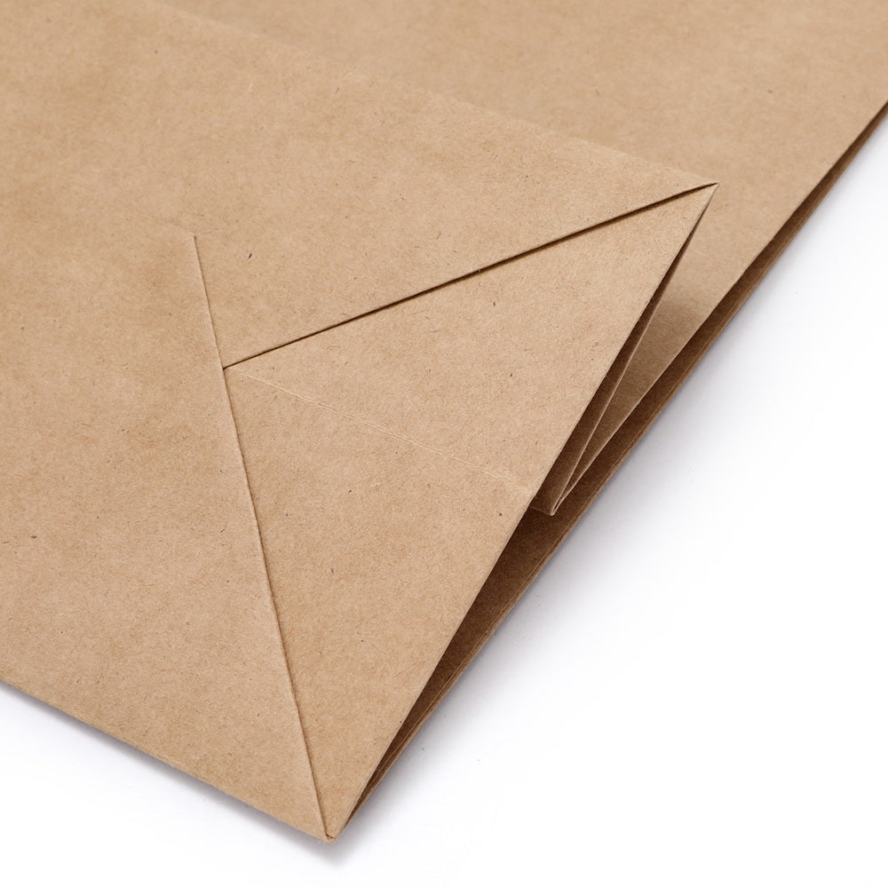 Bulk 100pcs Kraft Paper Bags Brown Reusable Gift Shopping 32x15x34cm