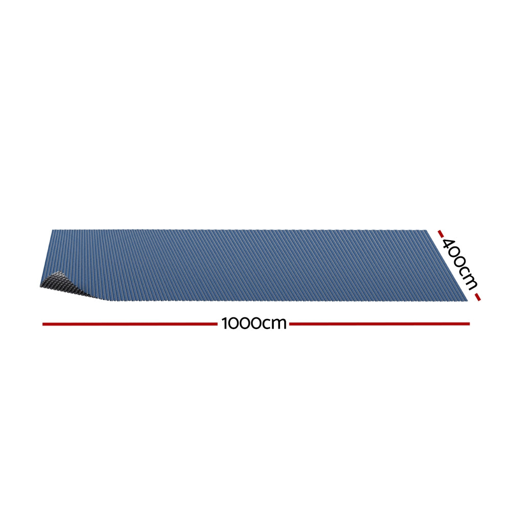 Aqua Buddy 10x4m Pool Solar Blanket 600 Micron Blue Black