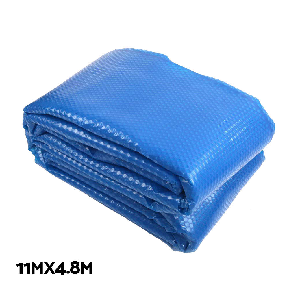 Aquabuddy 11x4.8m Blue Pool Solar Blanket with 5.5m Roller