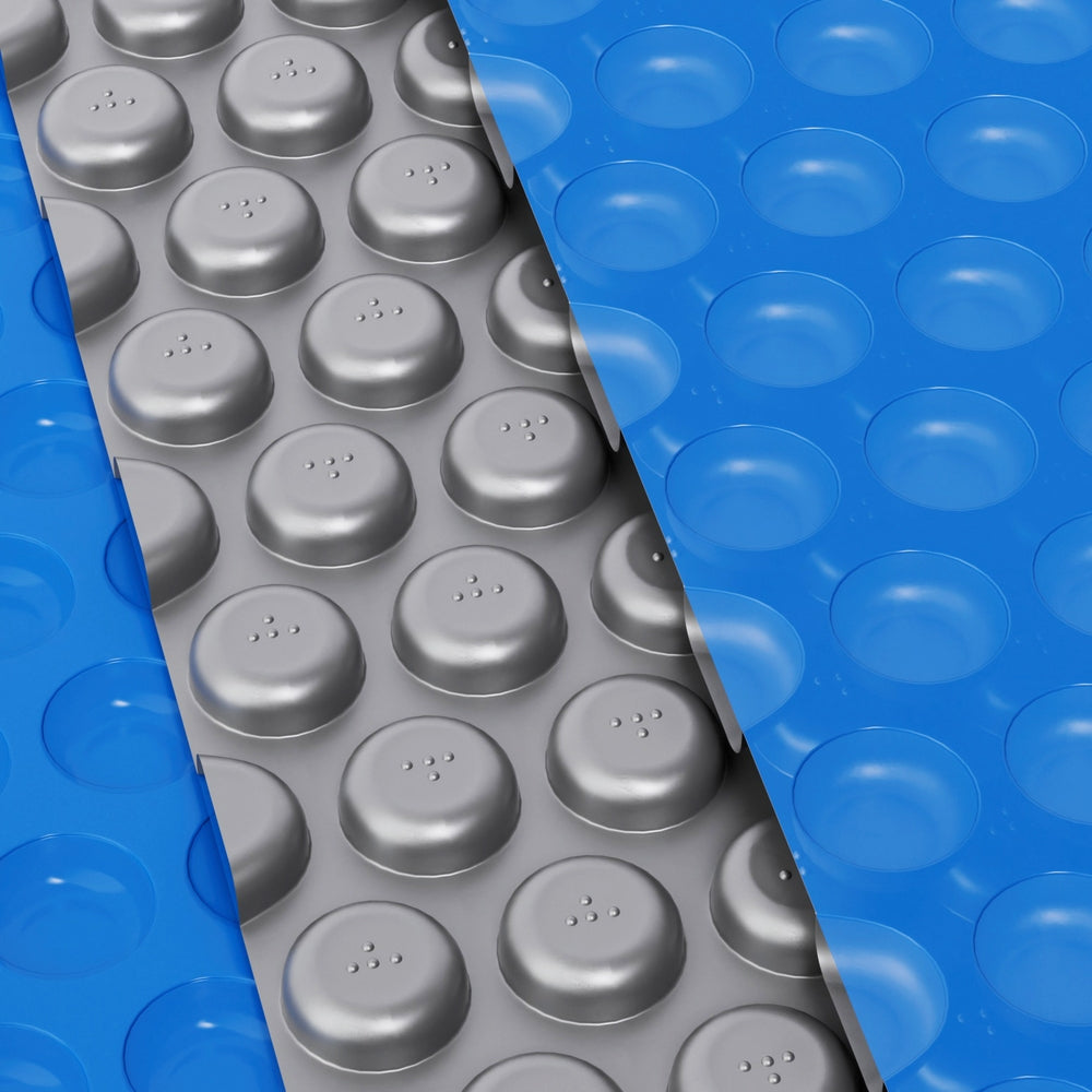 Aqua Buddy 11x6.2m Solar Pool Cover 600 Micron Blue Silver