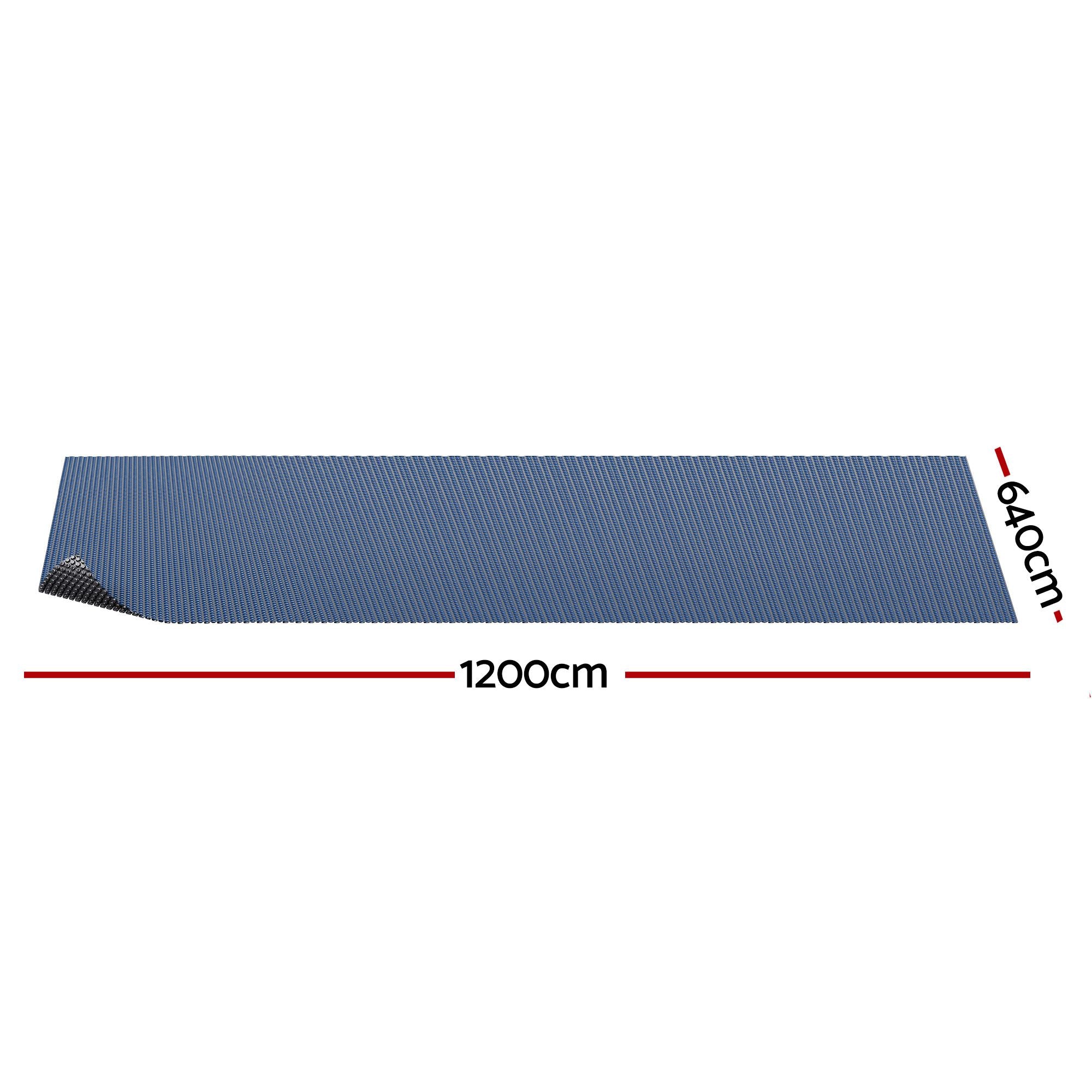 Aqua Buddy Pool Cover 500 Micron 12x6.4m Swimming Pool Solar Blanket Blue Black
