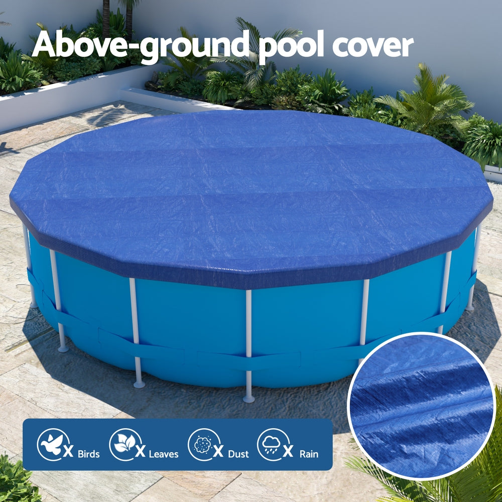 Aqua Buddy 3.66m Round Pool Cover Blue UV Resistant