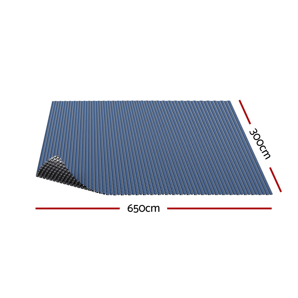 Aqua Buddy 6.5x3m Pool Solar Blanket 600 Micron Blue Black
