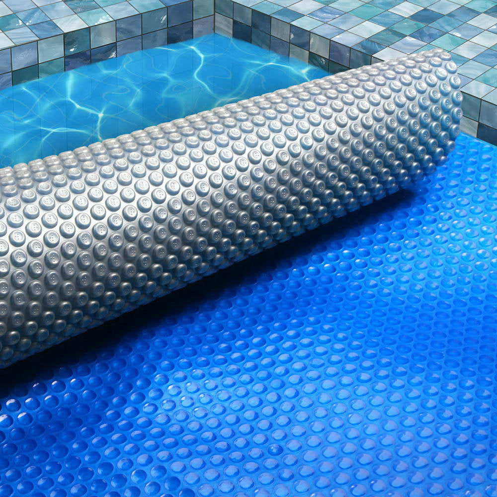 Aquabuddy 6.5x3m Solar Pool Cover 400 Micron Blue Silver