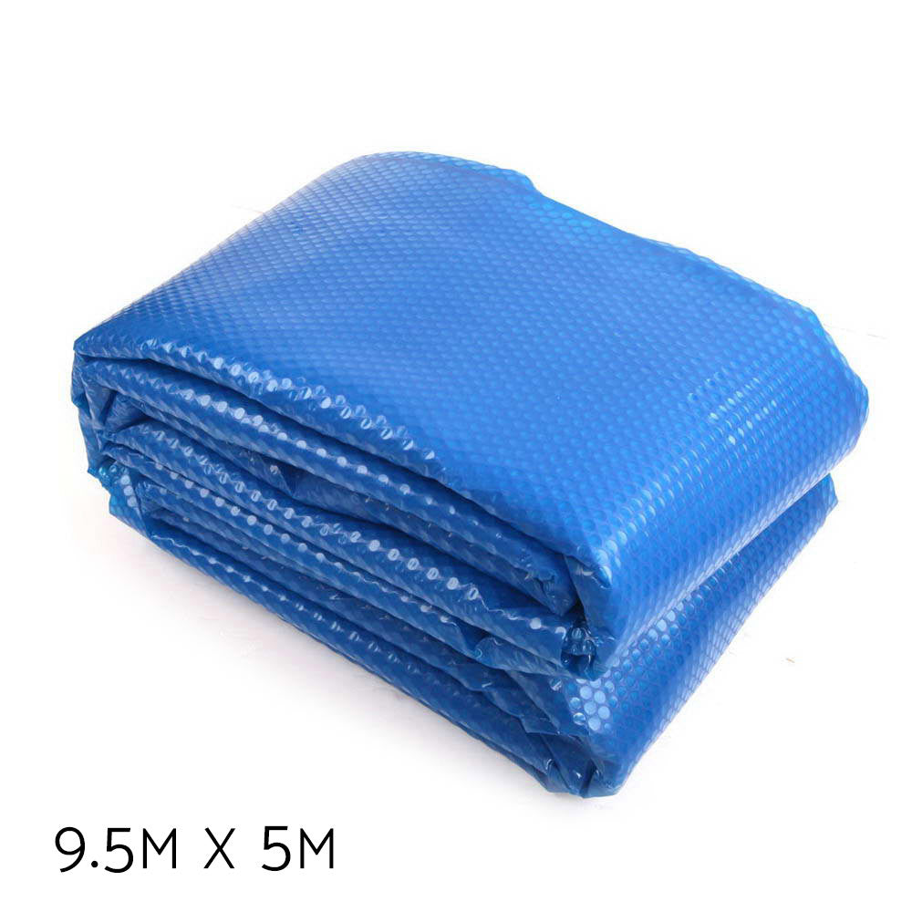 Aqua Buddy 9.5x5m Solar Pool Cover 400 Micron Blue Silver