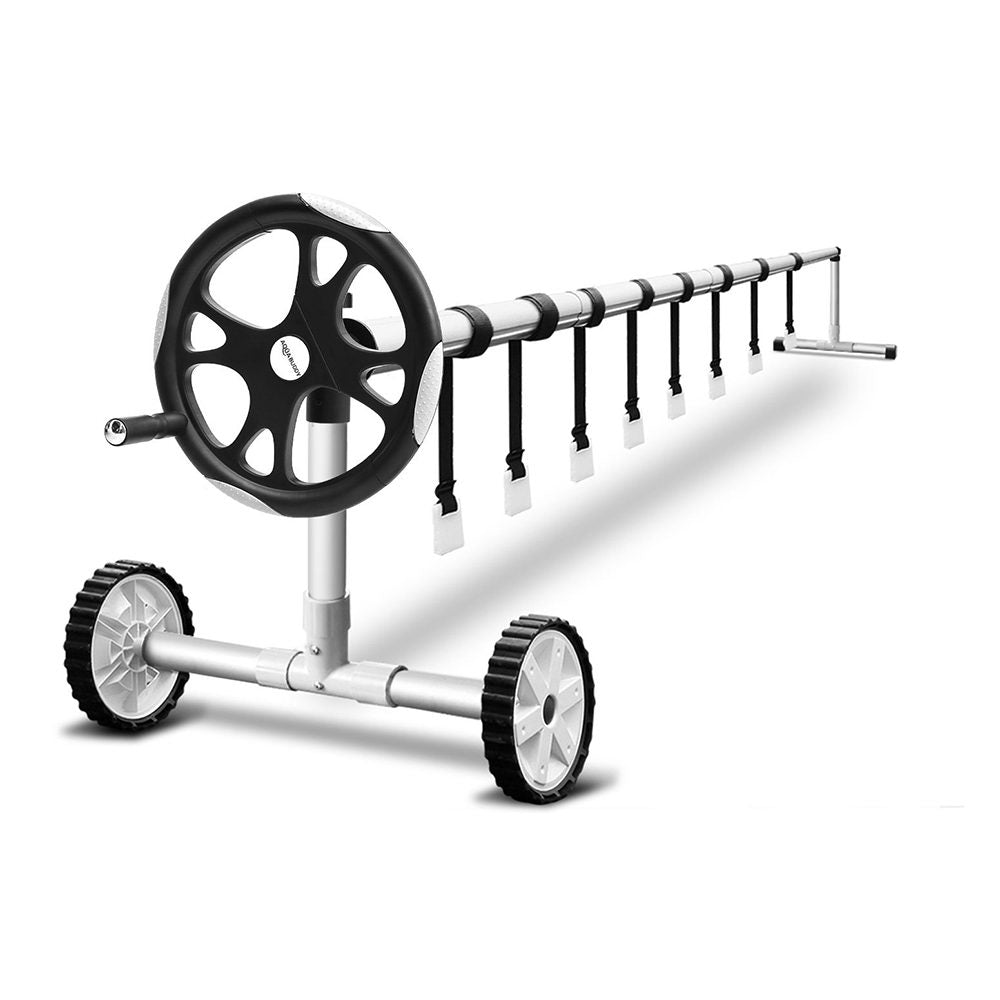 Aquabuddy 5.5m Adjustable Pool Cover Roller Silver