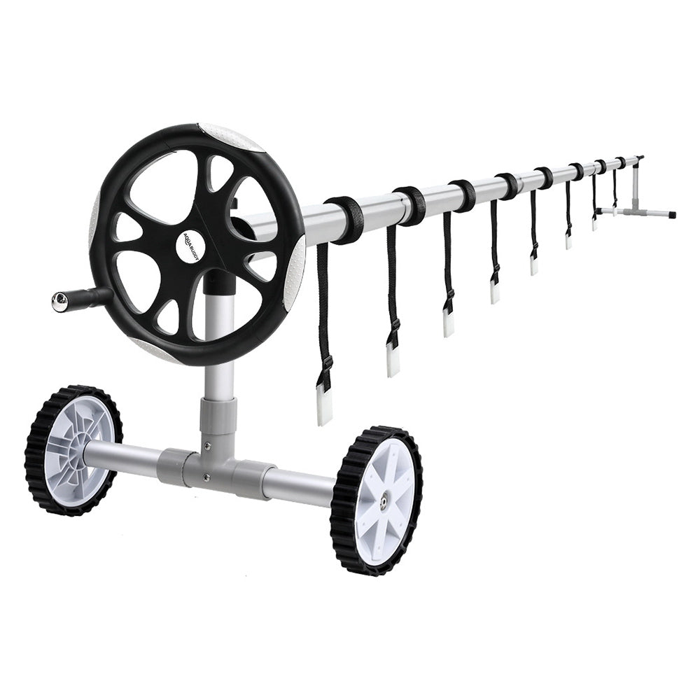 Aqua Buddy Adjustable Pool Cover Roller 6.55m Silver