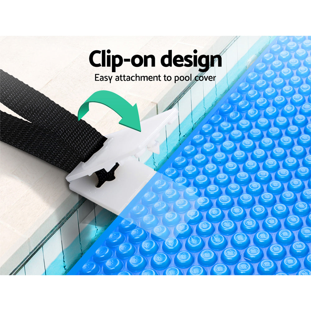 Aquabuddy Pool Cover Roller Strap Kit 8PCS Black