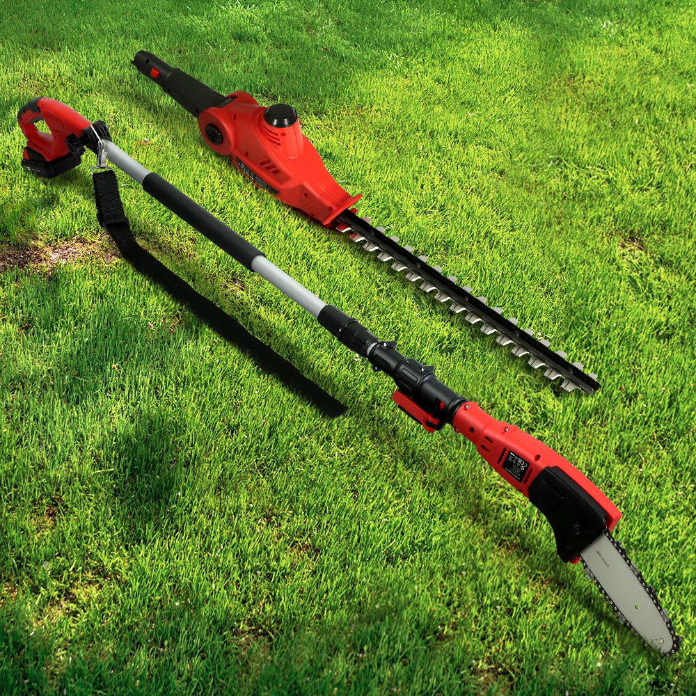 Giantz 8" Cordless Pole Chainsaw Trimmer 20V Battery 2.7m Reach