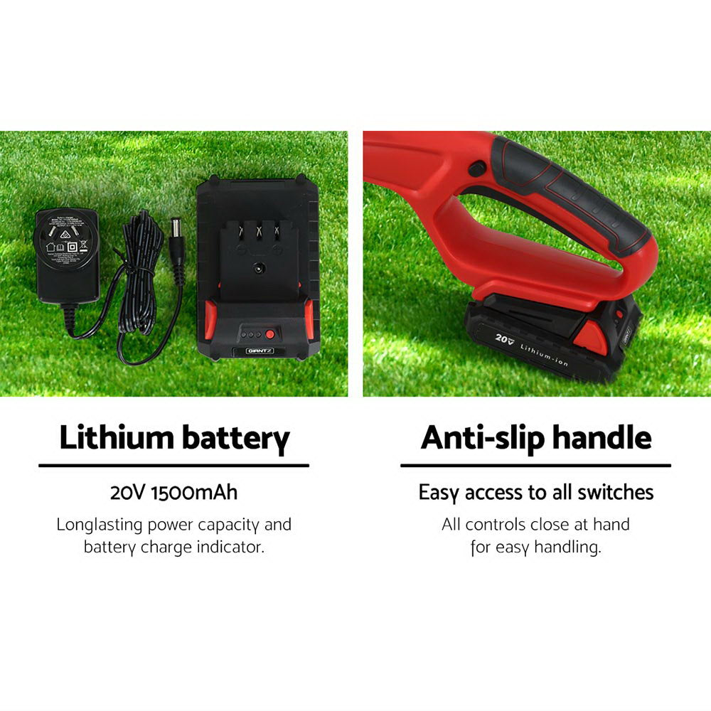 Giantz 8" Cordless Pole Chainsaw Trimmer 20V Battery 2.7m Reach