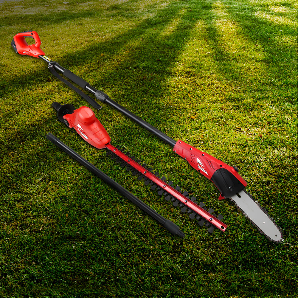 Giantz 8in Cordless Chainsaw Trimmer 20V Battery 2.7m Reach