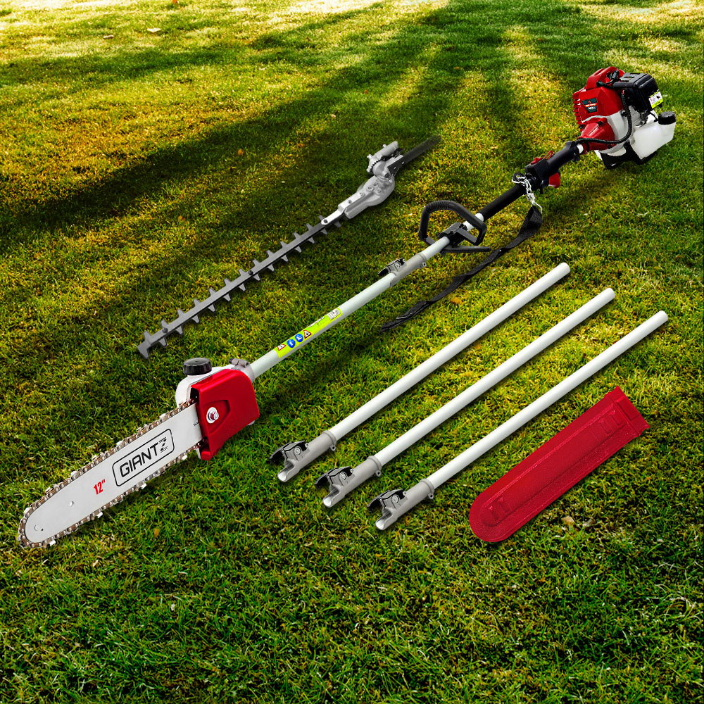 Giantz 62CC 4.3m Pole Chainsaw Hedge Trimmer 12in Petrol