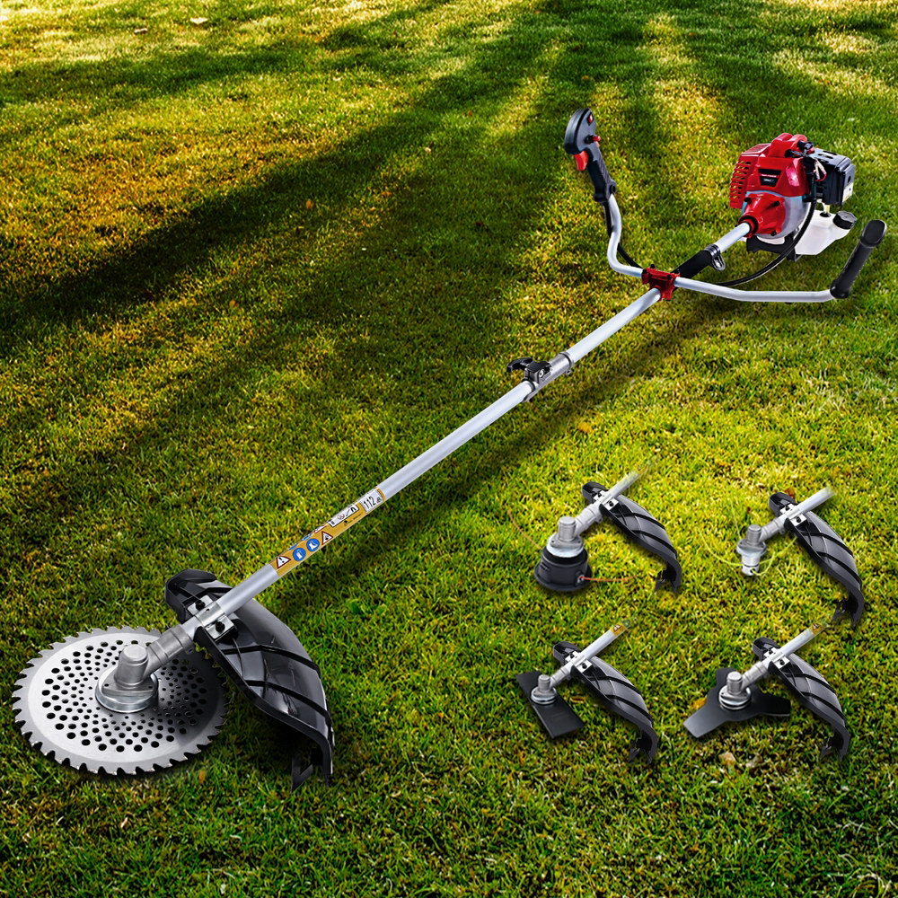 Giantz 5in1 Petrol Pole Chainsaw Circular Saw Hedge Trimmer Whipper Snipper 62cc