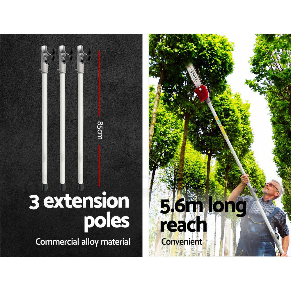 Giantz 40CC 4-Stroke Long Reach Pole Chainsaw 12in Petrol